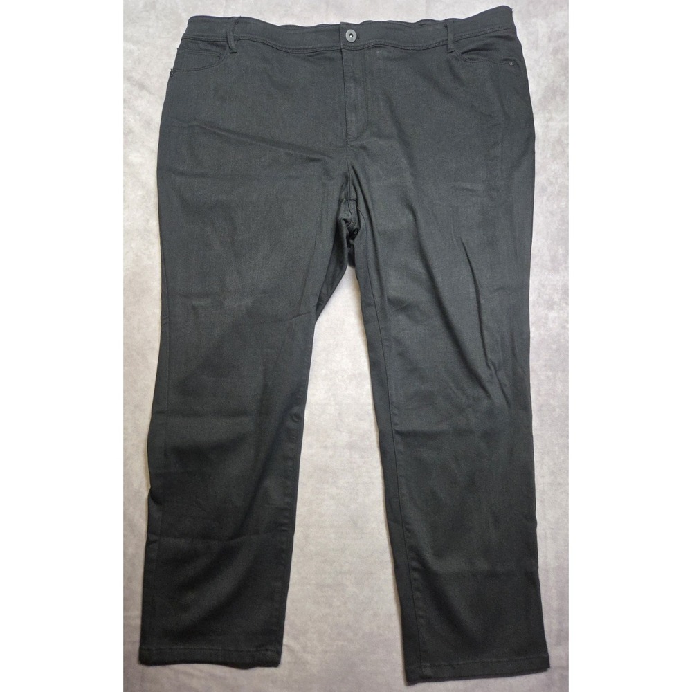 J.Jill Denim Authentic Fit Jeans Slim Ankle Wms Plus 24W Black Stretch Waist